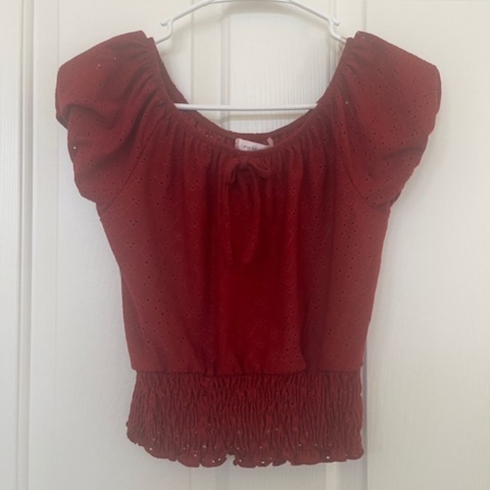 Loved Squared Girls - Red Blouse